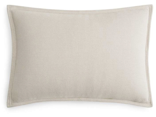 Oake Woodgrain 100% Cotton Standard Pillow Sham, Dimensions: 20 Inches x 28 Inches, Ivory