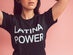 Latina Power Tee (Black/4XL)