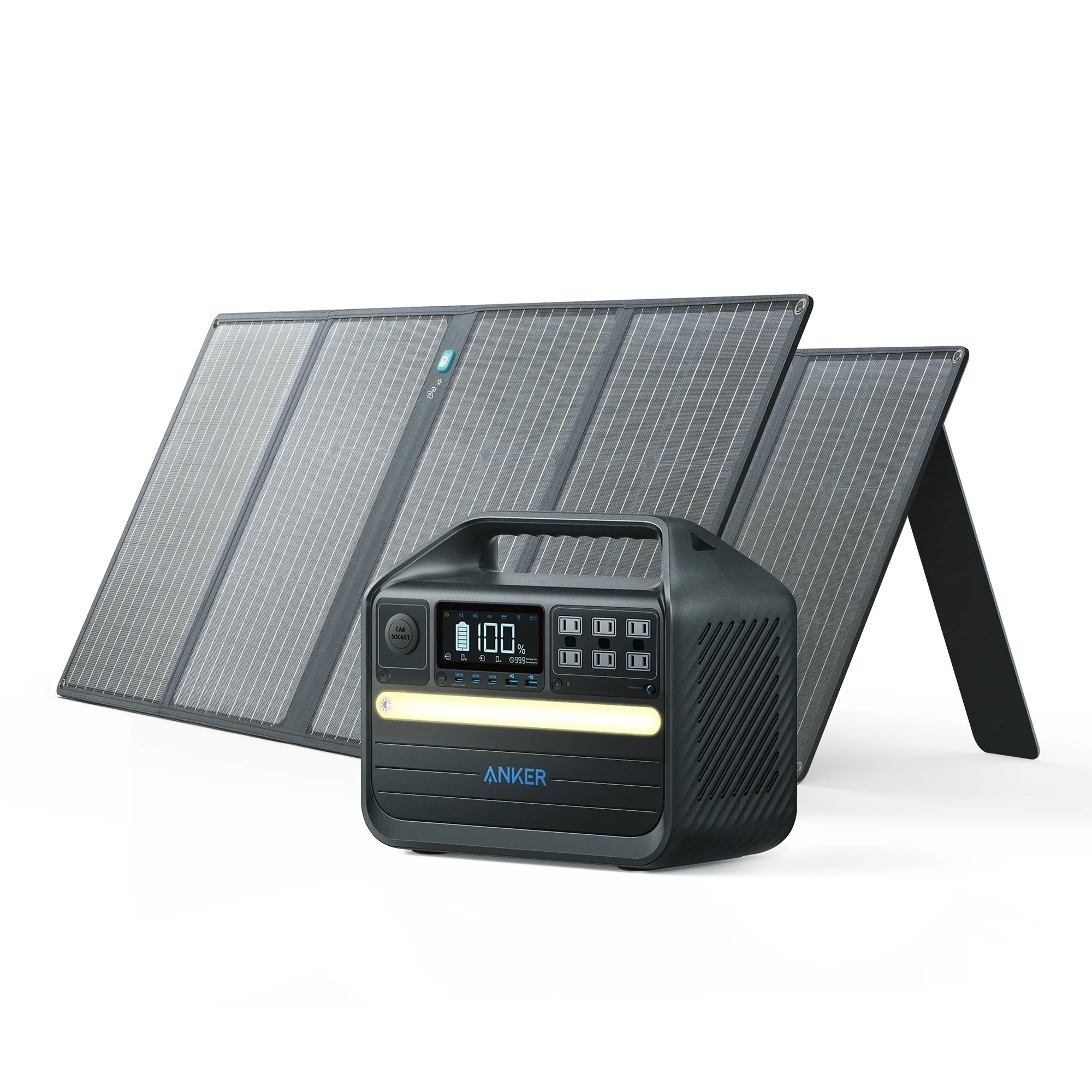 Anker 555 Solar Generator (PowerHouse 1024Wh with Solar Panels 200W)