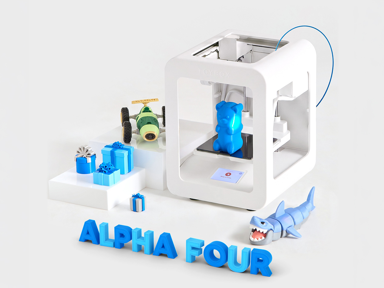Toybox Alpha Four 3D Printer Starter Bundle