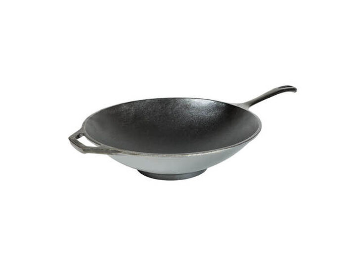 Lodge Seasoned Cast Iron Skillet - 12 Inch Ergonomic Frying Pan with Assist  Handle, black 