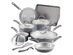 Rachael Ray Create Delicious Aluminum Nonstick Cookware Pots and Pans Set, 13 Piece, Gray (New Open Box)