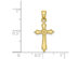 10K Yellow Gold Cross Pendant Necklace with Chain