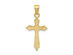 10K Yellow Gold Cross Pendant Necklace with Chain