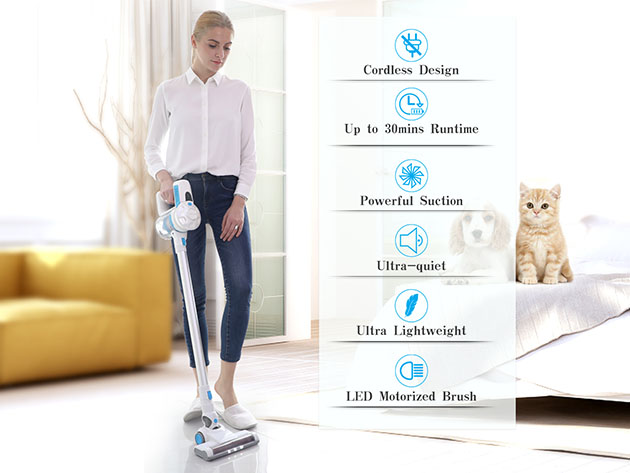 JASHEN V12S Cordless Stick Vacuum