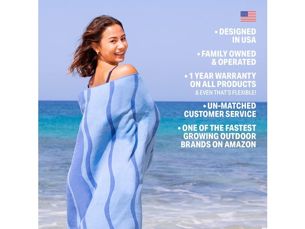 Wildhorn Outfitters Seaview 180 Sand Free Extra-Large 75x35 Akumal Beach Towel (new)