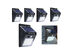5 pack Outdoor Super Bright 20 LED Solar Light w/ Wireless IP65 Waterproof Motion Sensor