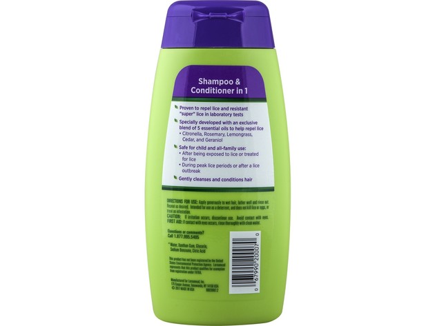 Lice Shield Shampoo and Conditioner Repels Lice and Super Lice with Blend of 5 Essential Oils, 10 Oz.