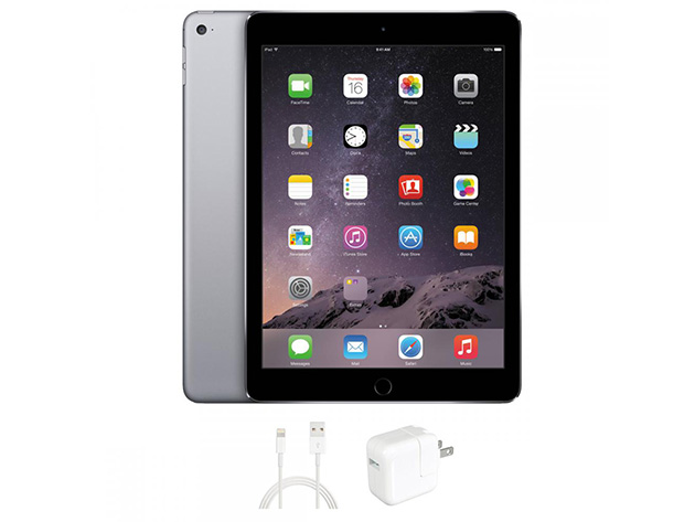 Apple iPad Air 2nd Gen (2014) Space Gray (Refurbished: Wi-Fi Only) + Beats Flex Headphones Bundle	
