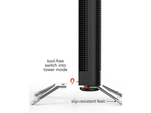 Sharper Image SIAXIS47 AXIS 47 Airbar Tower Fan with Full-Range Tilt ...