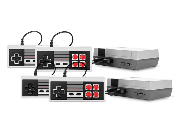 Retro Gaming Console with 600+ Classic Games: 2-Pack