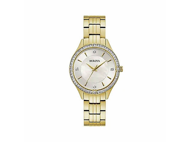 Bulova 98L274 Womens Crystal Accent Watch