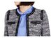 Anne Klein Women's Contrast-Trim Tweed Jacket Black Size 2