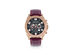 Morphic M73 Series Chronograph Leather Band Watch (Maroon/Rose Gold)