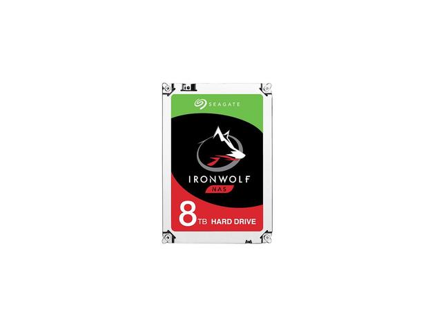 Seagate IronWolf 8TB NAS Hard Drive 7200 RPM 256MB Cache SATA 6.0Gb/s 3.5