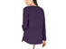 Karen Scott Women's Cotton Mixed-Knit Sweater Purple Size Large