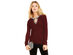 INC International Concepts Women's Embellished Keyhole Sweater Red Size Medium
