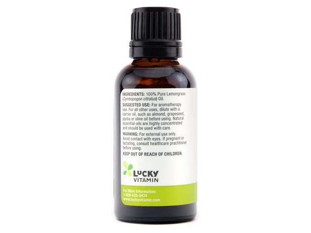 LuckyAromas - 100% Pure Essential Oil Lemongrass - 1 fl. oz.