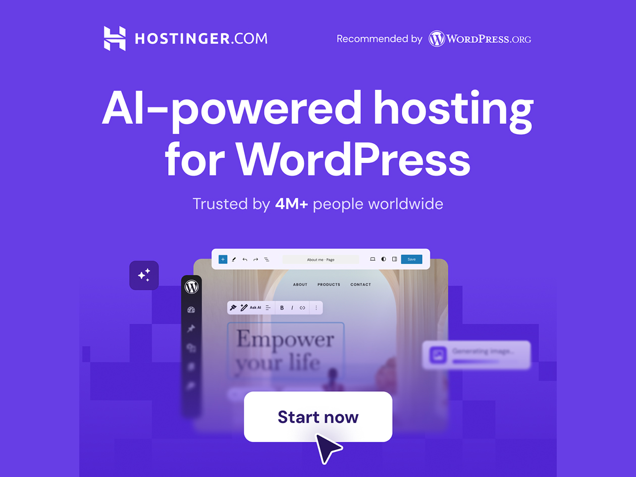 Hostinger Business Web Hosting for Managed WordPress: 1-Yr Subscription