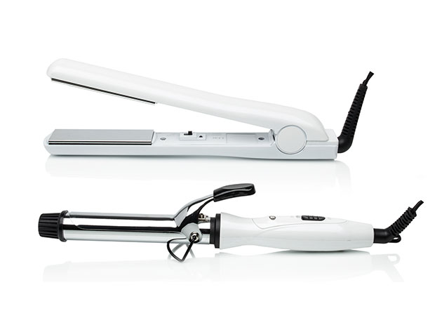 Travel Hair Styling Kit & Holster (White/Brown)