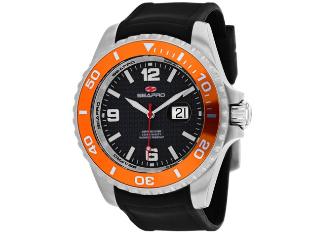 Seapro Men's Abyss 2000M Diver Watch Black Dial Watch - SP0744