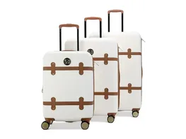 Grace 3 Piece Expandable Retro Luggage Set (Olive)