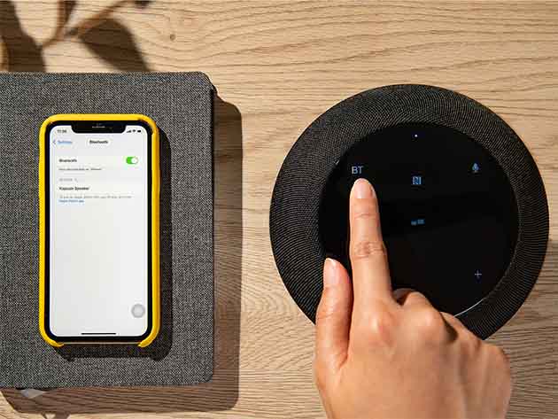 Kapsule 360° Wireless Speaker With Quick-Tap NFC Connection and Bluetooth 5.0