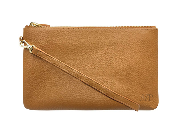 Mighty Purse Wristlet Phone Charger (Almond Brown)