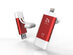 iKlips II Lightning iOS Flash Drive (64GB/Red)