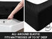 Super-Soft 1800 Series Bamboo Blend 6-Piece Sheet Set (Black/Queen)