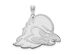 NCAA 14k White Gold U of Delaware XL Pendant