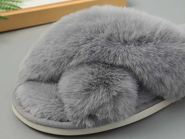 Comfy Toes Women's Slippers (Grey/Size 11)