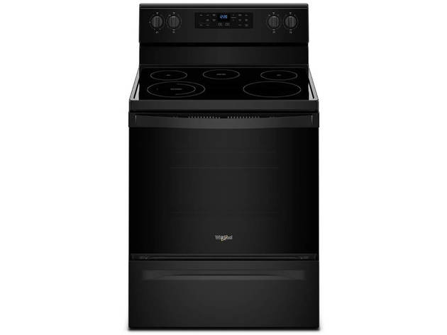 Whirlpool WFE505W0HB 5.3 Cu.Ft. Black Freestanding Electric Range