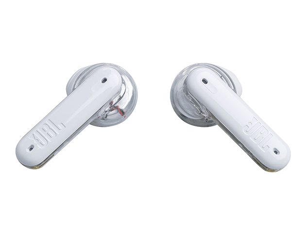 JBL Tune Flex Ghost Edition Active Noise Cancelling Earbuds - White (New - Open Box)
