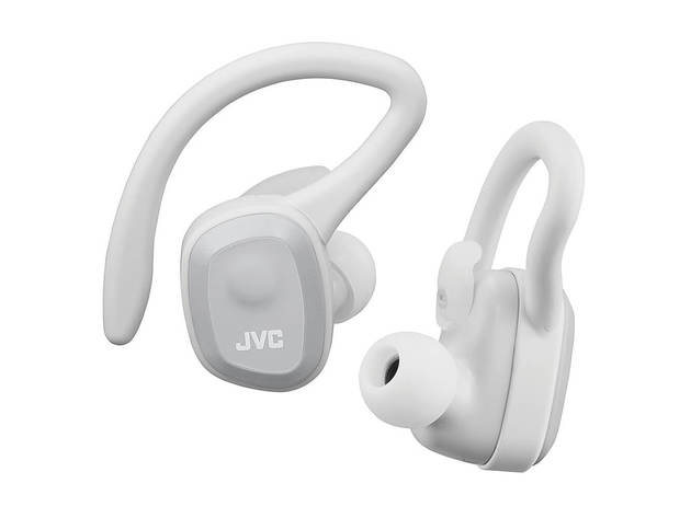 JVC HAET45TH Fitness In-Ear True Wireless Headphones with Dual Use Design- White