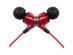Monster N-Lite In-Ear Wired Earbud Headphones with Mic and In-Line Controls, High Performance Earbuds, Red (Refurbished)