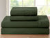 4-Piece Bamboo Blend Waffle Hem Sheet Set (Hunter Green/Twin)