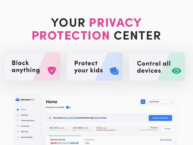 AdGuard DNS Personal: 5-Year Subscription