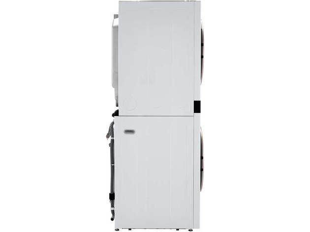 LG WKE100HWA 27 inch White WashTower with Center Control 4.5 cu. ft. Washer and 7.4 cu. ft. Electric Dryer
