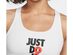 Nike Women's Rebel Swoosh Medium Support Sports Bra White Size Medium