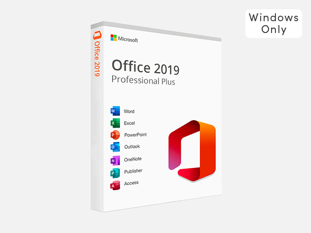 Microsoft Office Professional Plus 2019 for Windows - No Recurring Fees! Get Lifetime Access to MS Office 2019 Apps: Word, Excel, PowerPoint, and More