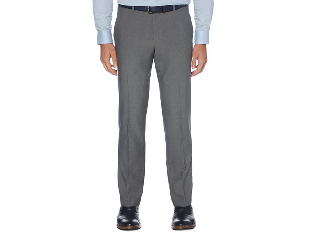 Perry Ellis Portfolio Men's Modern-Fit Stretch Dress Pants White Size 40 x 30