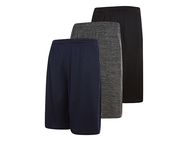 Athletic Shorts for Men with Pockets (3-Pack, Set G/2X-Large)
