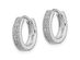 Cubic Zirconia (CZ) (CZ) Hoop Earrings in Sterling Silver