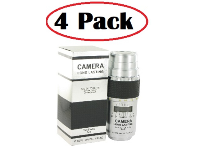 4 Pack of CAMERA LONG LASTING by Max Deville Eau De Toilette Spray 3.4 oz