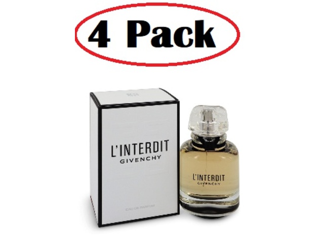 4 Pack of L'interdit by Givenchy Eau De Parfum Spray 1.7 oz