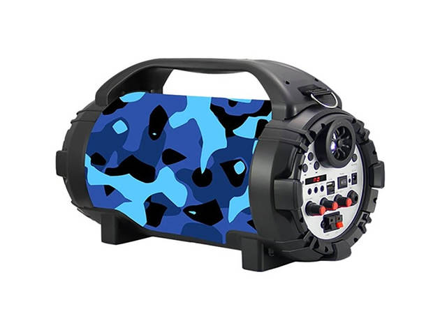 Blackmore BTU5001N Portable Bluetooth Speaker - Blue Camo