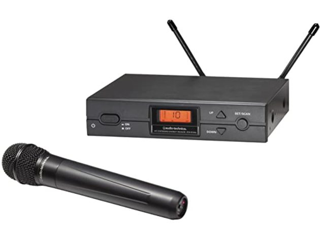 Audio-Technica ATW-2120AI 2000 Series Wireless Handheld Microphone System, Black (Like New, Damaged Retail Box)