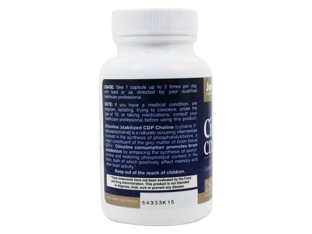 Jarrow Formulas - Citicoline CDP Choline 250 mg. - 60 Capsules