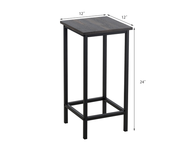 Costway Set of 4 Bar Stools 24'' Counter Height Backless Dining Stools
